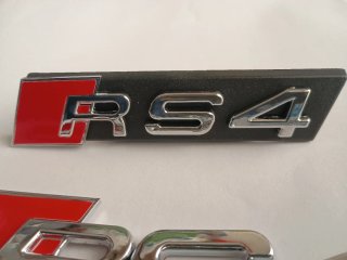 Emblema Audi RS4 Negro LEER
