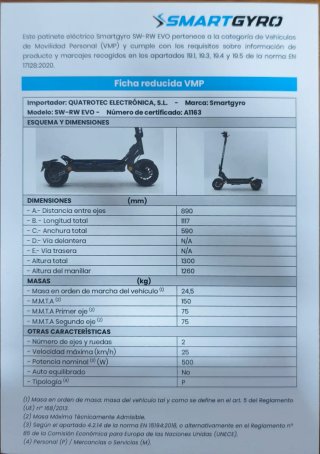 Patinete Eléctrico Smartgyro Rockway Evo