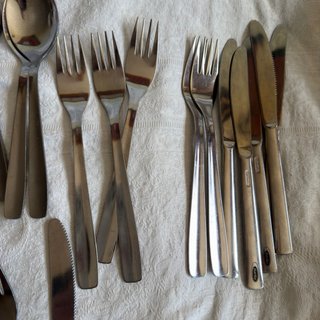 Juego cubiertos inox para 6 personas