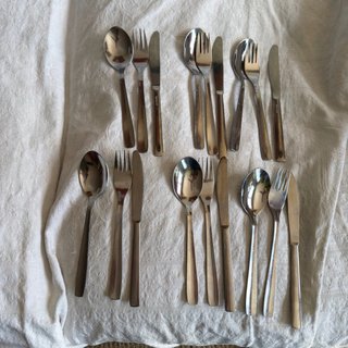 Juego cubiertos inox para 6 personas