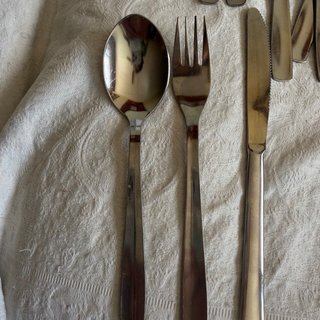 Juego cubiertos inox para 6 personas