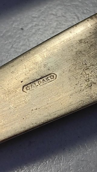 Coppia posate Alpak grandi da servire