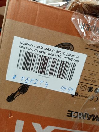 Lijadora Jirafa MAXXT 820W: plegable