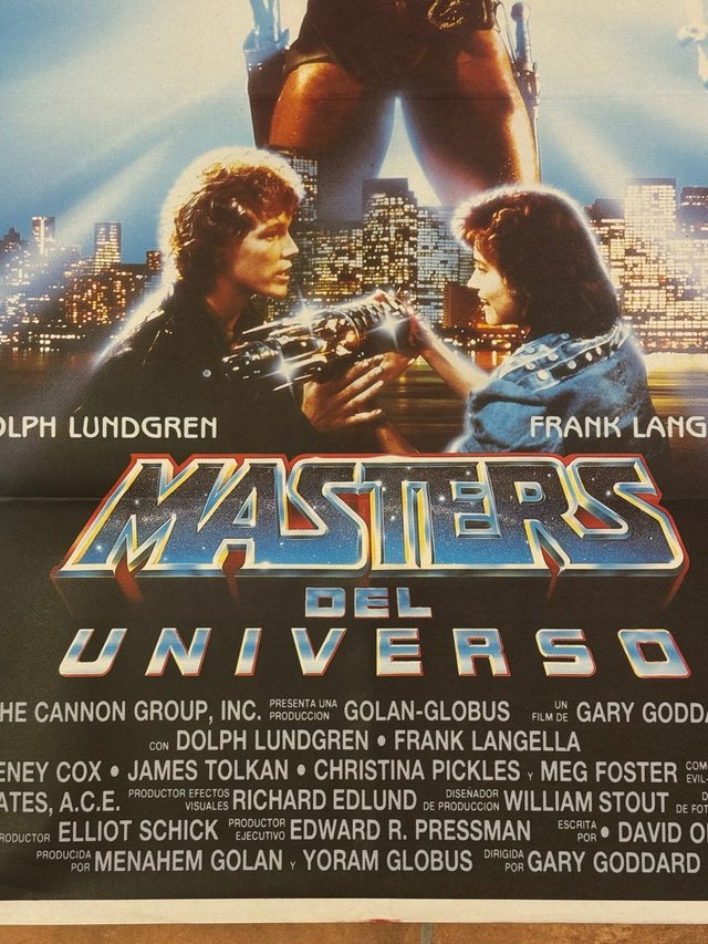 Masters del Universo Poster original estreno 1987