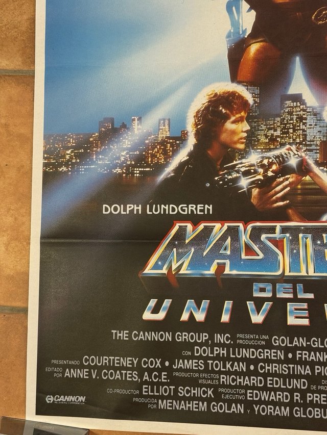 Masters del Universo Poster original estreno 1987