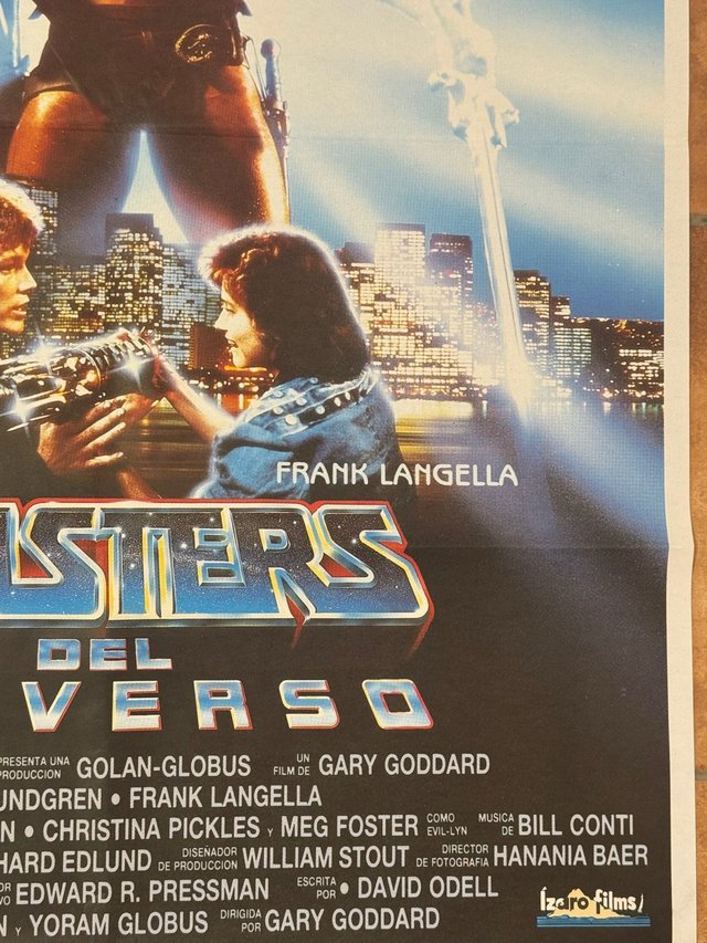 Masters del Universo Poster original estreno 1987
