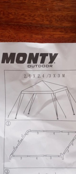 Carpa Cenador Blanca - 40€ ,unid, 3x3