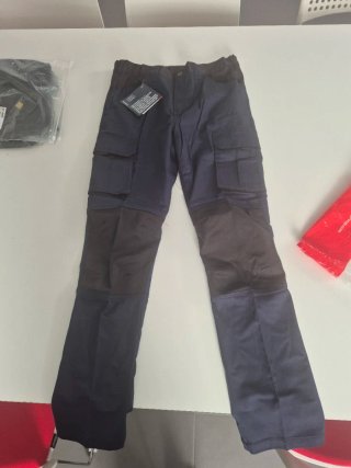 Pantalón Velilla Trabajo Strech Azul Navy/Negro