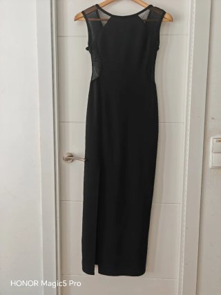 Vestido de Fiesta Con Transparencias Talla XS