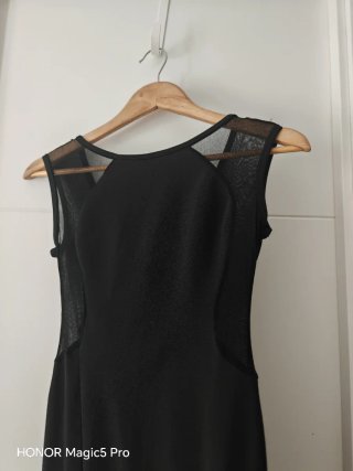 Vestido de Fiesta Con Transparencias Talla XS