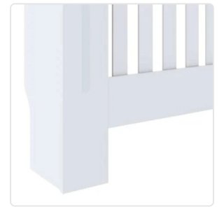 vidaXL Cubierta radiador madera pino blanco