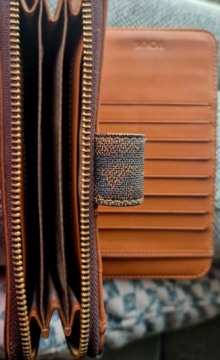 Cartera Tous Billetera Marrón y Negra
