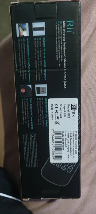Mando Rii Mini Teclado Ratón Air Mouse MX6