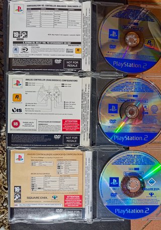 Set 3 Giochi PS2 PROMO