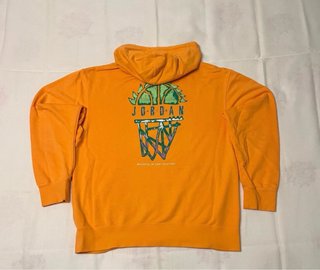 Sudadera Jordan con capucha naranja