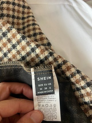 Chaqueta americana cuadros nueva
