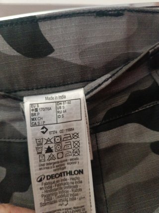 Pantalón corto camuflaje talla S