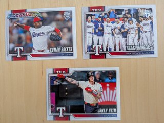 Lote 11 Cromos Texas Rangers