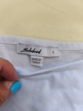 Top blanco cut out Subdued talla S