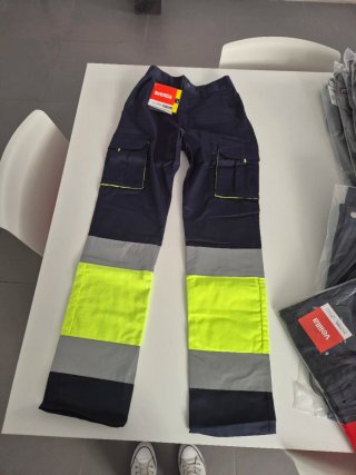Pantalón trabajo velilla azul/ fluor