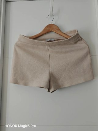 Pantalón Corto Zara Talla M Beige