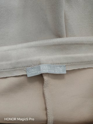 Pantalón Corto Zara Talla M Beige