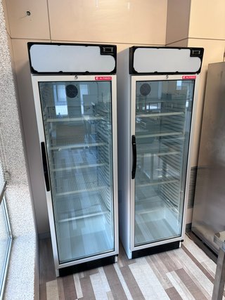 Armario expositor cristal 1 puerta blanco
