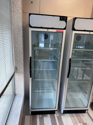 Armario expositor cristal 1 puerta blanco