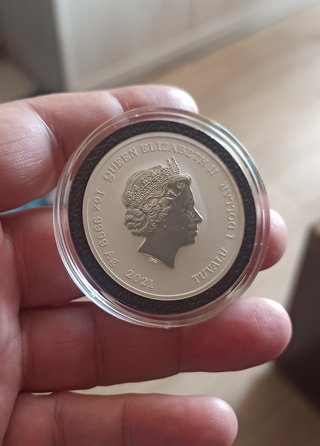 Onza Tuvalu 2021 Hades Moneda Plata