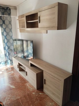 Mueble de salón modular madera