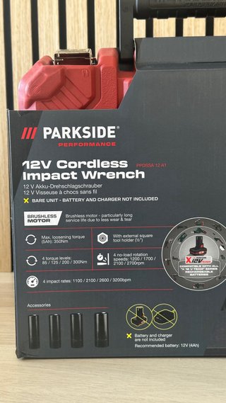 Atornillador impacto Parkside Performance 350Nm