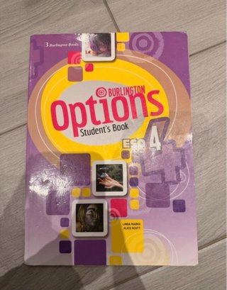 Libro “Options Student Book” de Burlington 4 ESO