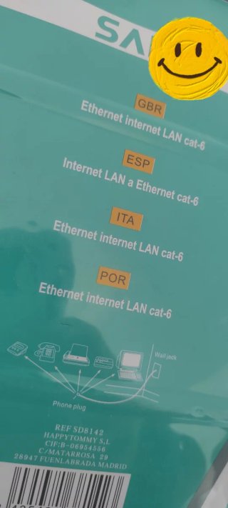 Cable de Red  CAT-6 25M a ESTRENAR