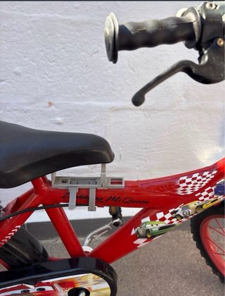 Bicicleta infantil Cars Roja