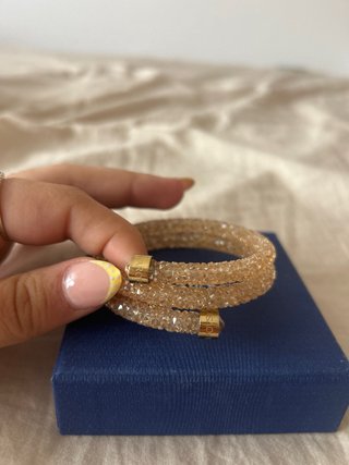Pulsera Swarovski dorada