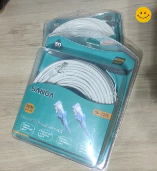 Cable Ethernet LAN CAT-6E 30 metros