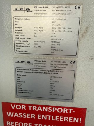 ENFRIADOR LASER IPG LC170