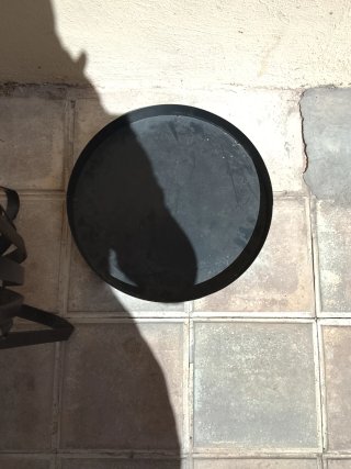 Macetero de forja negro