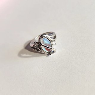 Anillo Plata 925 Ópalo Azul
