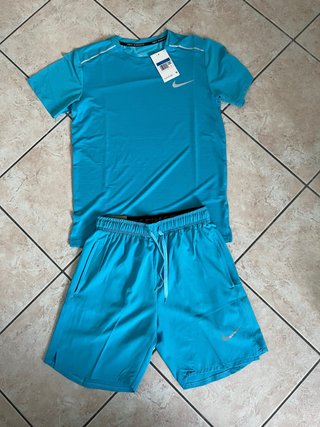 Nike Miller Tuta Estiva Blu/Teal