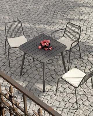 Mesa y Sillas Terraza Naranja