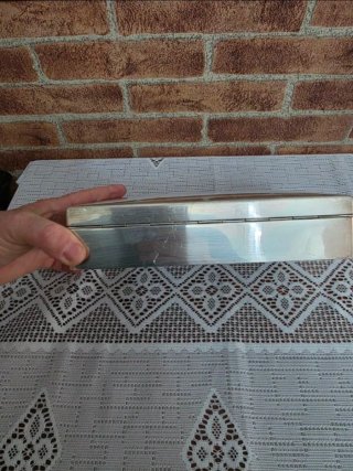 Caja de plata para puros con monograma