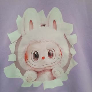 Camisola Labubu Lilás, 7/8 anos
