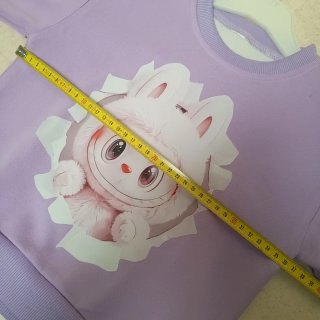 Camisola Labubu Lilás, 7/8 anos
