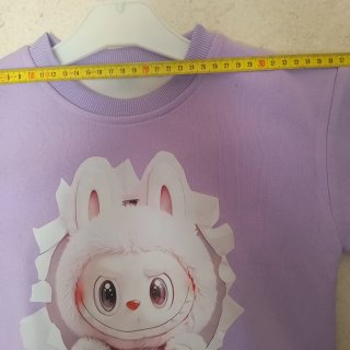 Camisola Labubu Lilás, 7/8 anos