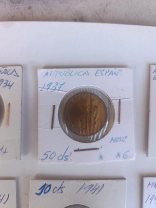 Lote Monedas España: República y Estado Español