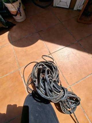 Lote Cable teléfono negro