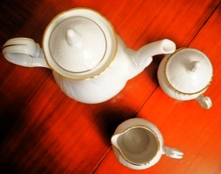 JUEGO DE TÉ/CAFÉ DE PORCELANA FINA DE BOHEMIA LC