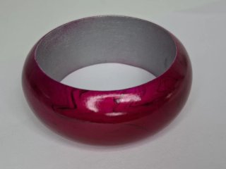 Pulsera Madera Morada y Negra
