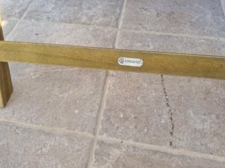 Mesa plegable de madera para terraza